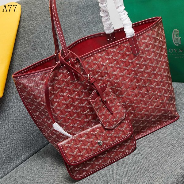 Hochwertiger Goyard Classic Chevron St Louis Pm Totes Winer Red