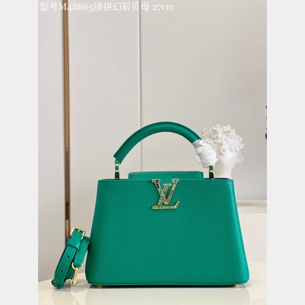 Louis Vuitton Perfect Capucine Structured Crossbody Satchels M48865