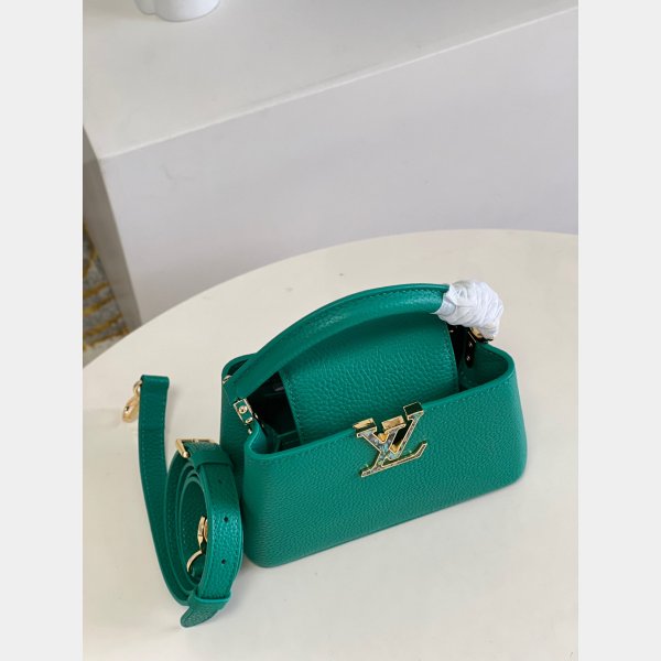 Louis Vuitton Perfect Capucine Structured Crossbody Satchels M48865