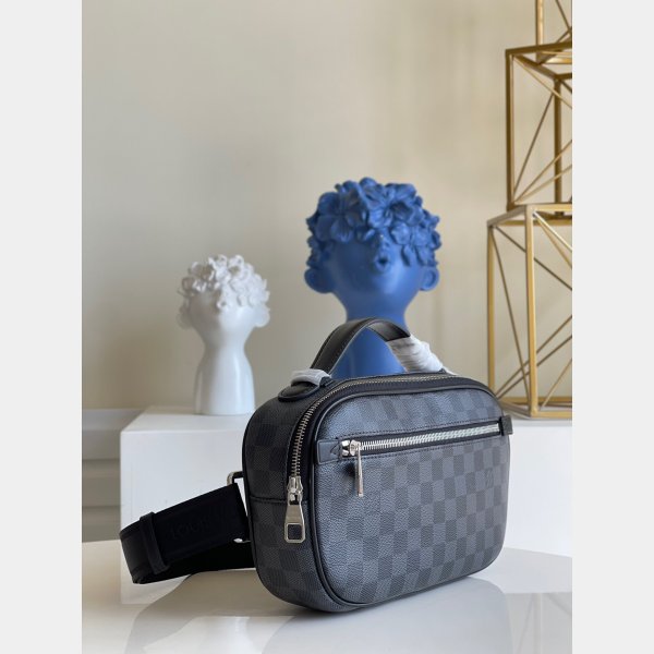 Designer Louis Vuitton Replicas Ambler Damier Graphit Bum N41289 Beutel