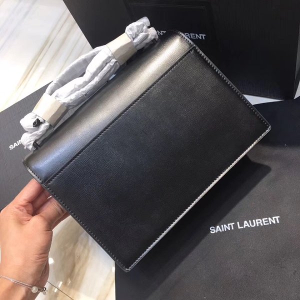 Shop Black Saint Laurent Sunset Mono Crossbody Tasche Luxus Replica Handtaschen Legal In 