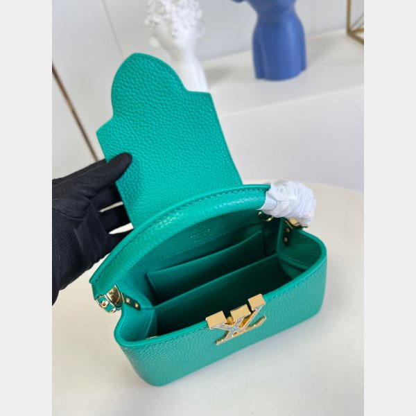 Louis Vuitton Perfect Capucine Structured Crossbody Satchels M48865