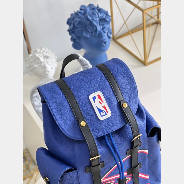 Gefälschte Louis Vuitton M21140 Backpacks Replik Blue Sales Online