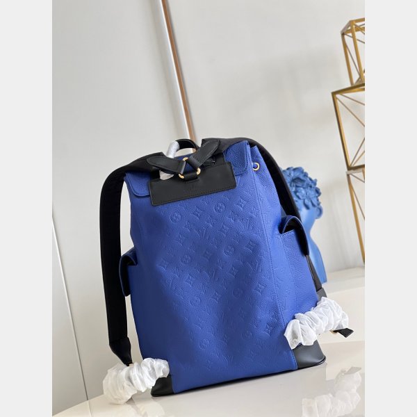 Gefälschte Louis Vuitton M21140 Backpacks Replik Blue Sales Online